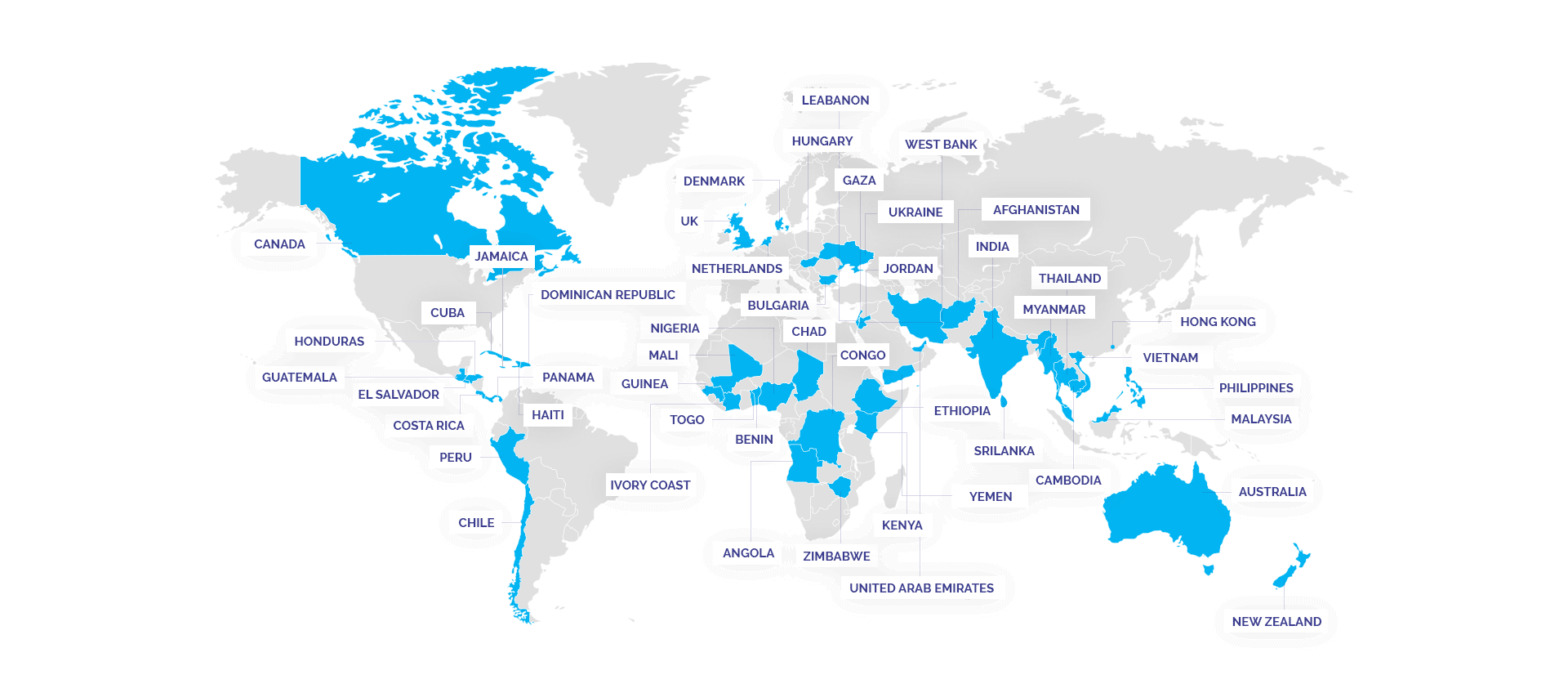 Global Presence Map